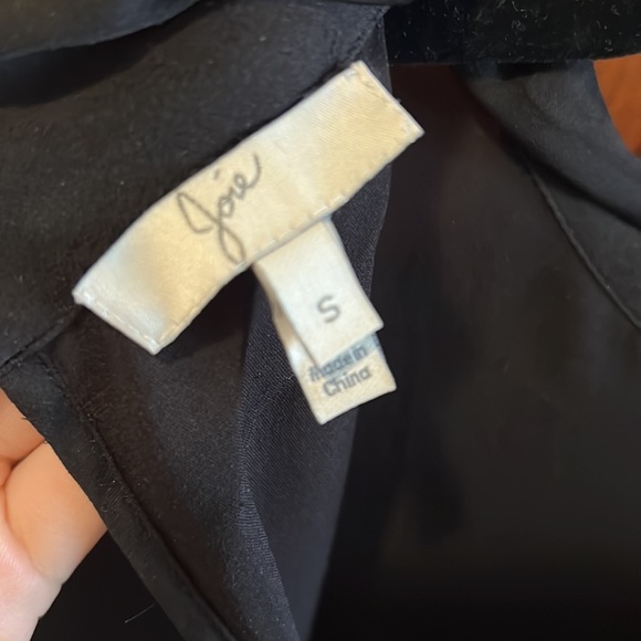 Joie black long sleeve blouse - Picture 4 of 4